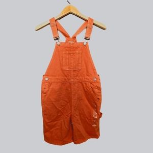 Pacsun Kids Burnt Orange Overall Shorts